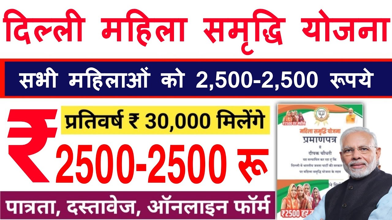 Delhi Mahila Samridhi Yojana 2025