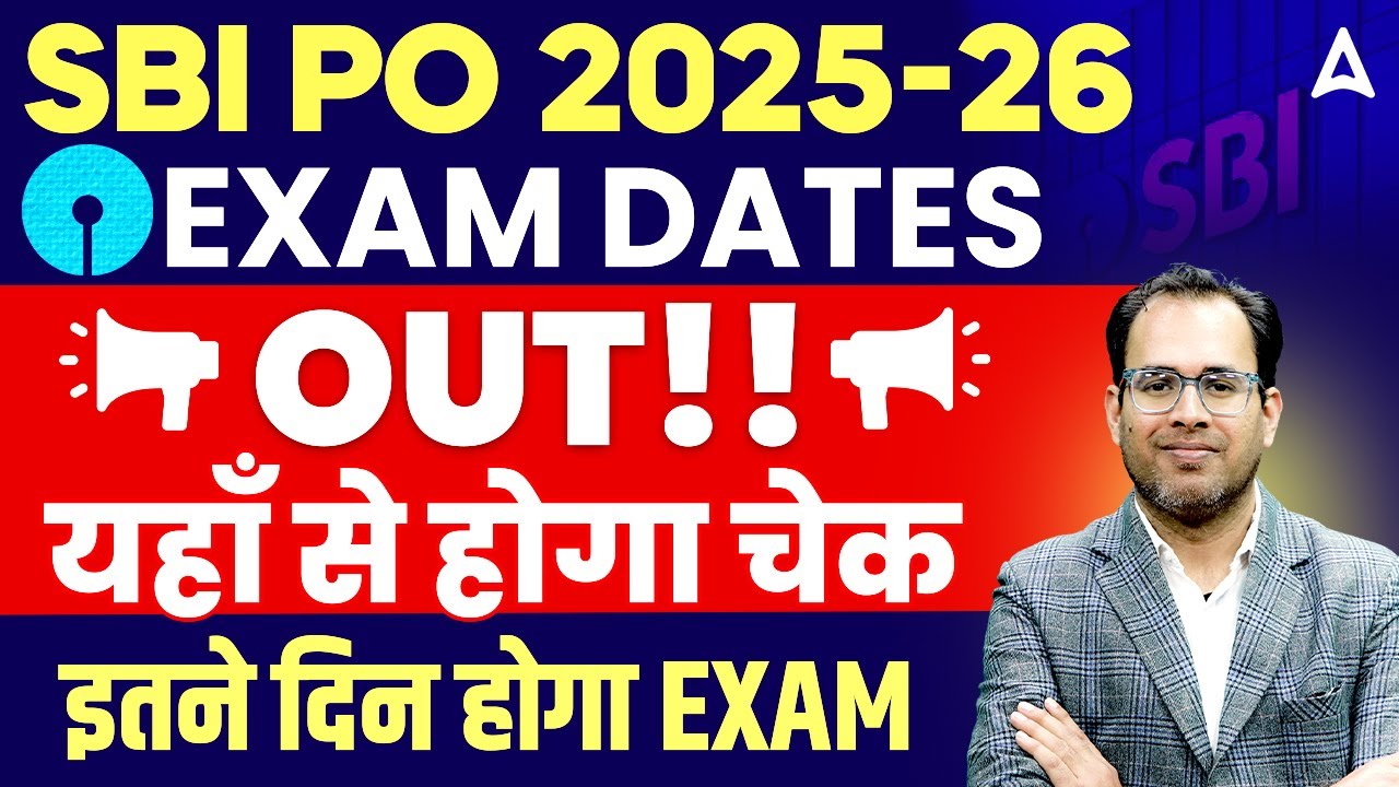 SBI PO Phase I Exam Schedule 2025